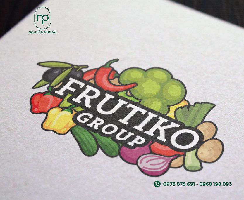 Mẫu logo của hàng trái cây